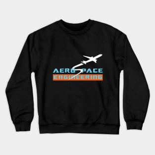 Aerospace engineering design airplane text and image Crewneck Sweatshirt